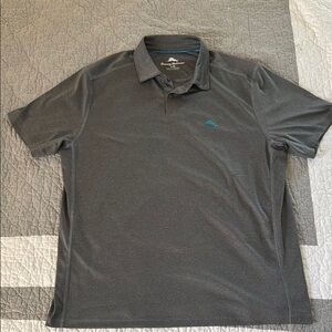 Tommy Bahama Gray Performance Polo Shirt